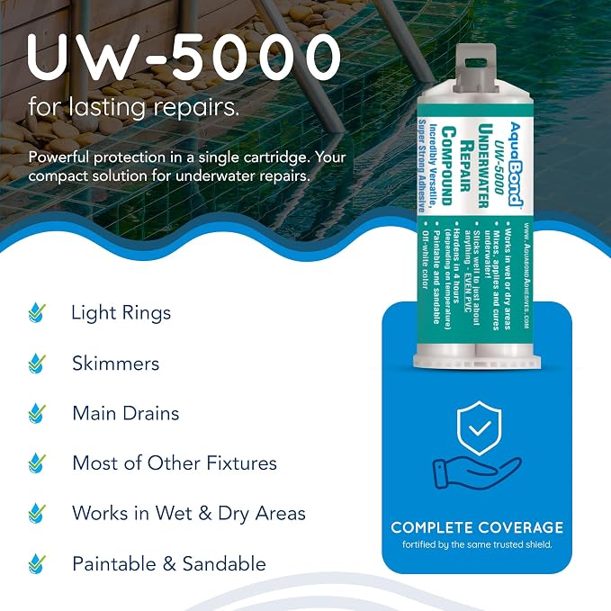 Swimming Pool Epoxy Repair Kit | Waterproof Epoxy Putty | Pool & Spa Repair | - Image 5