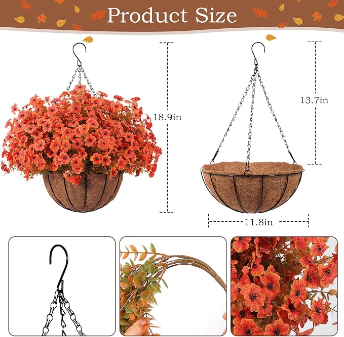 Hananona 24 Pcs Artficial Outdoor Flowers - Image 2