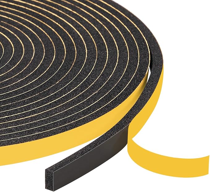 Yotache Foam Seal Tape 1/4" W X 1/8" T, 26 Ft Length | High Density Adhesive by yotache