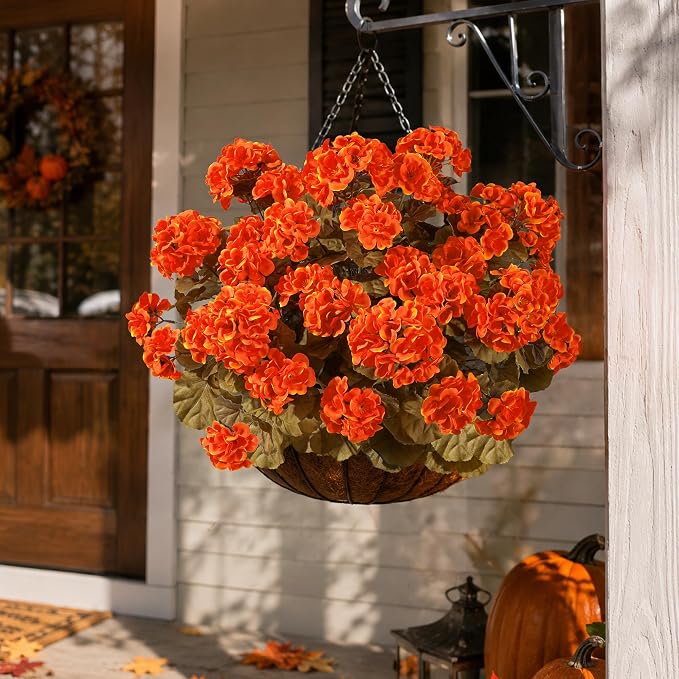 Fake Geraniums Artificial Flowers - Image 5