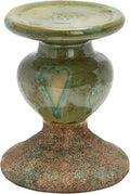 Creative Co-Op 2-Tone Sculptural Terracotta Pillar Candle Holder, Distressed by Unknown