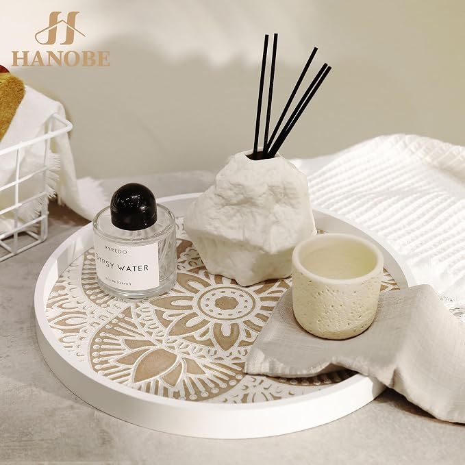 Hanobe Round Boho Decorative Tray - Image 8