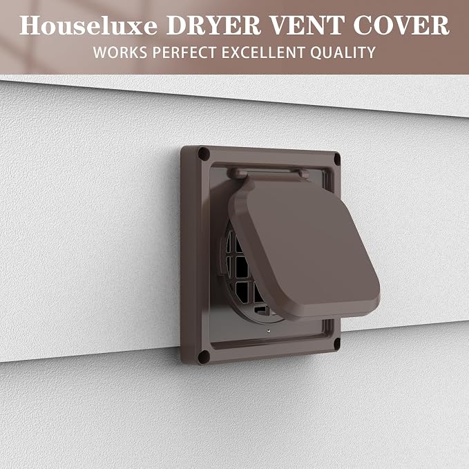 Dryer Vent Cover Outside 4 inch, Magnetic Door Design, Durable Airflow Vent - Image 7