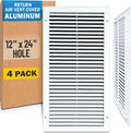 Fits 12x24 Hole | Aluminum Return Air Grille by Handua | Vent Cover Grill by Handua