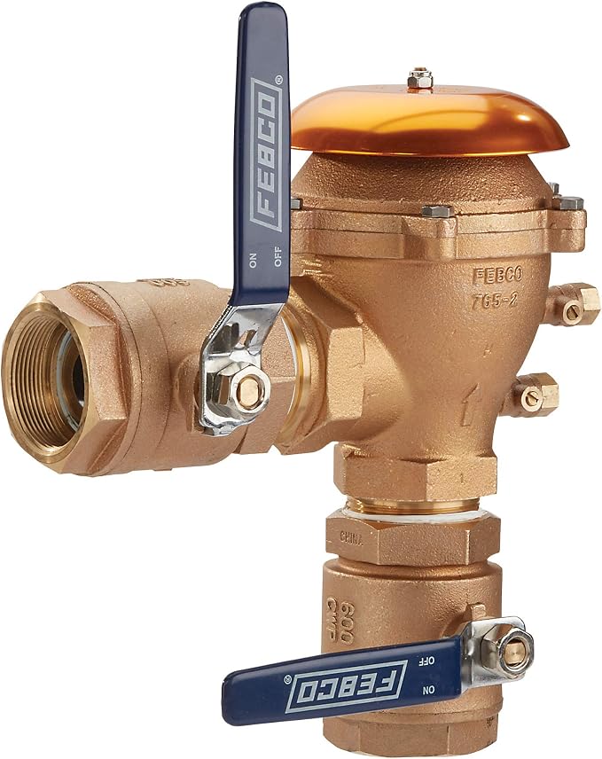 Febco 765 Series 2" Bronze Pressure Vacuum Breaker Backflow Preventer, Quarter - Image 4