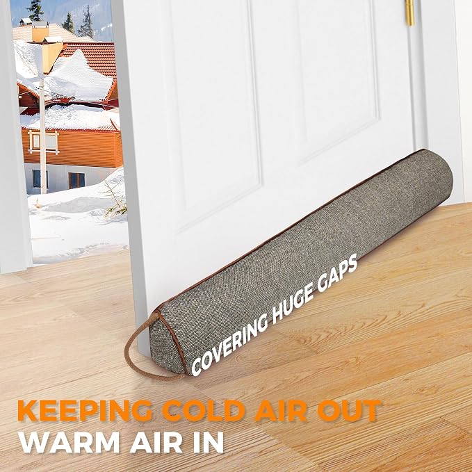 TORRAMI Under Door Draft Stoppers 38 Inch, Heavy Triangle Stop Draft Block Cold - Image 4