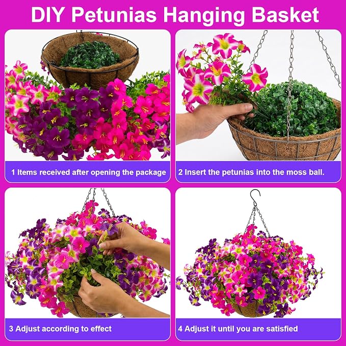 2 Set Artificial Outdoor Petunias Flowers - Image 8