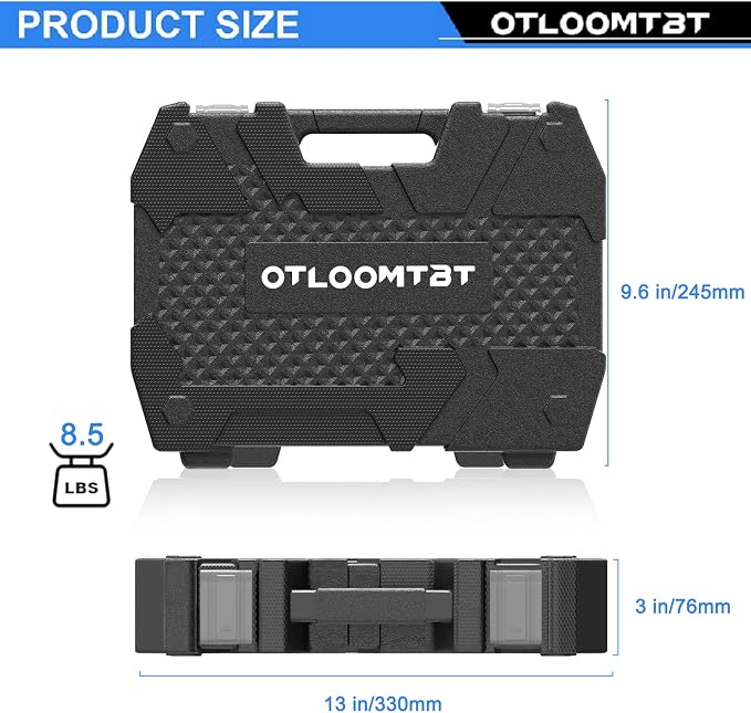 OTLOOMTBT 16PCS 1/2" Drive Impact Socket Set | Heavy Duty CR-V Steel - Image 8