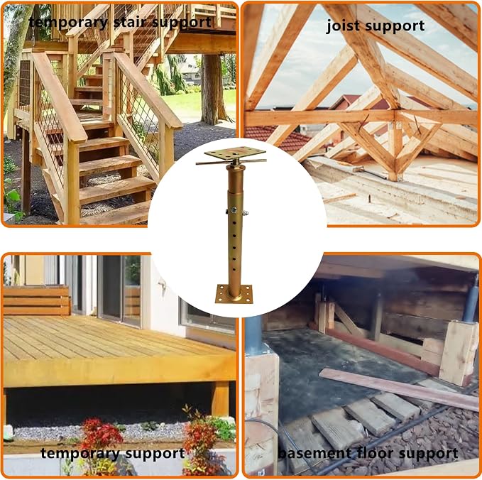 Adjustable House Jacks Floor Joist Support 19.7"-35.8" - Image 6
