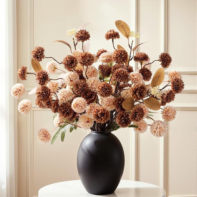 Alupssuc 16 PCS Silk Mums Artificial Fall Flowers - Image 6