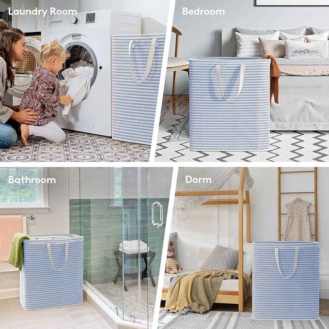 Lifewit 2 Pack Laundry Basket 100L Each, Collapsible Clothes Hamper - Image 7