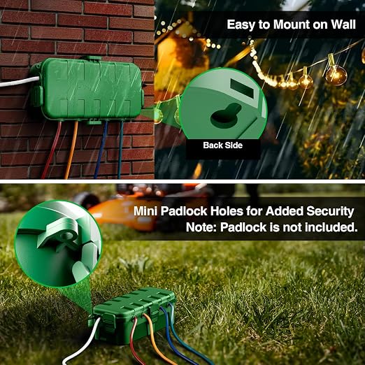 RESTMO Outdoor Electrical Box Waterproof, Extension Cord Cover | IP54 - Image 6