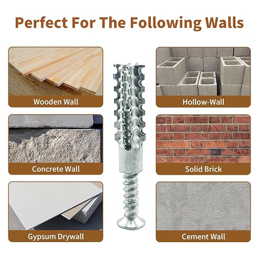 30 Packs Heavy Duty Hollow Wall Anchors - Image 5