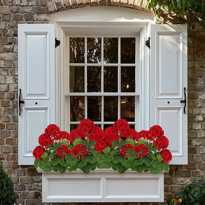 FOREST PRINCE 18"Artificial Geraniums - Image 8