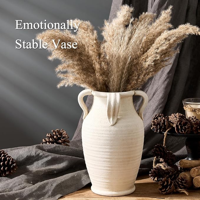 Emotionally Grounded Vase, Vaseking Large Ceramic Rustic Vase - Image 7