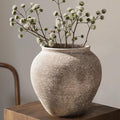 Textured Speckled Ceramic Vase, 6.7” Wabi-Sabi Stone Finish Flower Vase by YVTVY