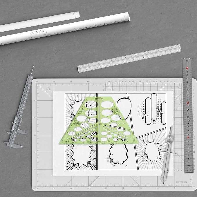 Pacific Arc Isometric Ellipse Template Guide, 38 Ellipses of 35 Degrees ranging - Image 5