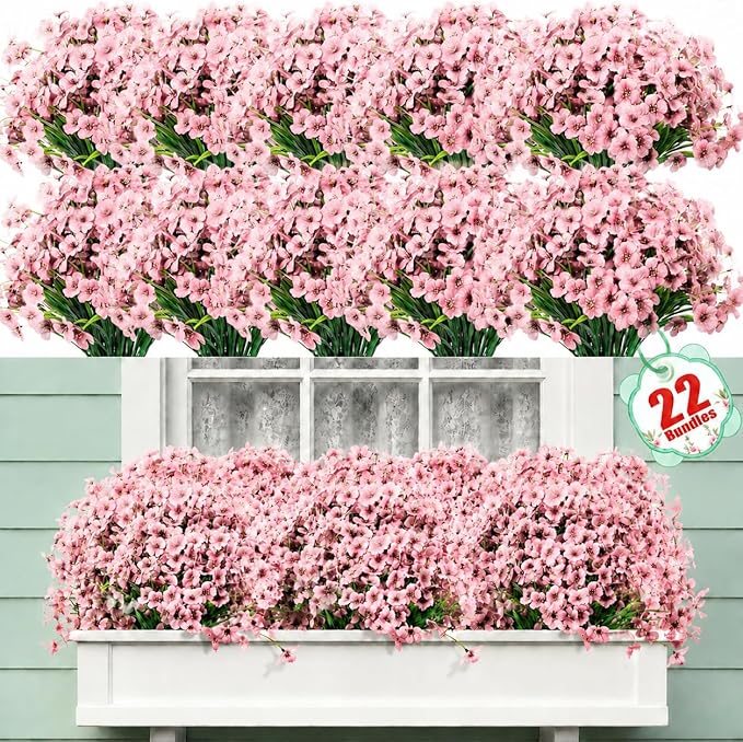 Powbrace 22 Pack Artificial Flowers by Powbrace