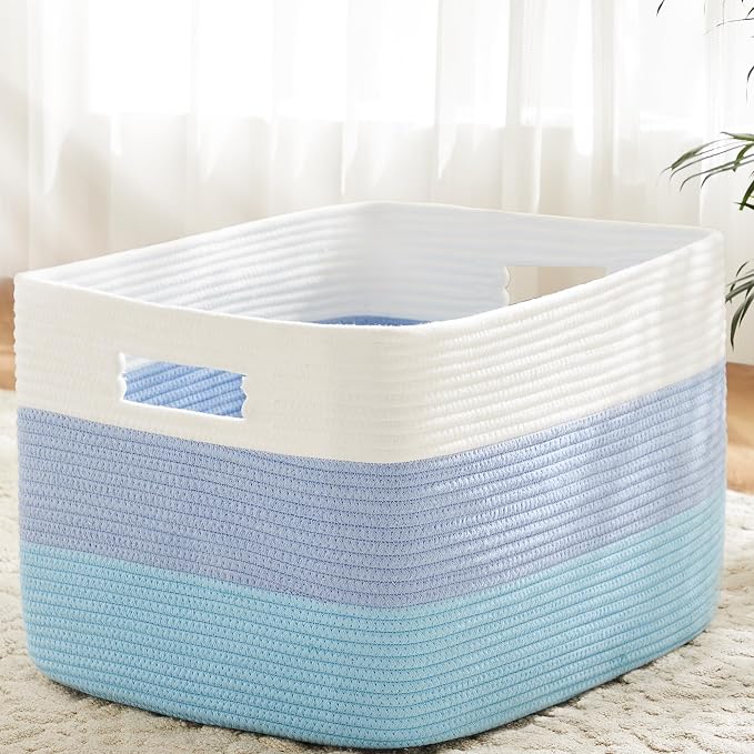 Artfeel Blanket Basket, Rectangle Woven Baskets by Artfeel