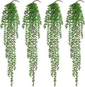 4Pcs Artificial Hanging Plants for Outdoors, Fake Vines Greenery | UV Resistant by Waipfaru