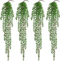 4Pcs Artificial Hanging Plants for Outdoors, Fake Vines Greenery | UV Resistant by Waipfaru