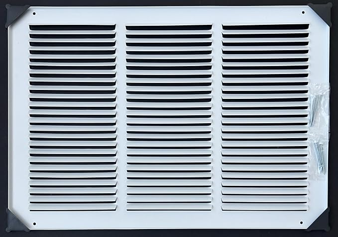Fits 18x12 Duct Opening Stamped Steel Return Air Grille Vent Cover Grille - Image 3