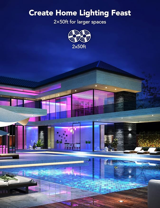 Govee 100ft RGBIC LED Strip Lights, LED Lights - Image 3