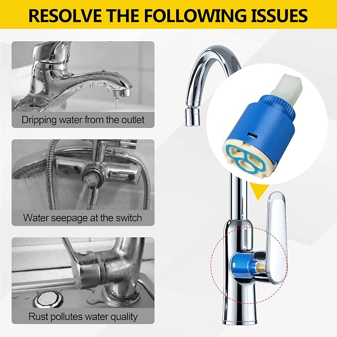 25mm Faucet Cartridge Replacement, Compatible - Image 3