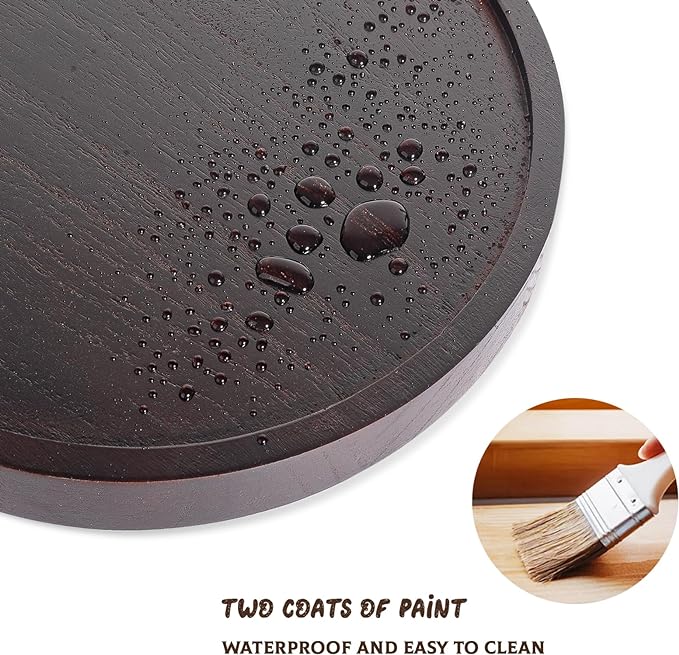 Round Decorative Tray Farmhouse Kitchen Decor Soap Dish, Lightweight, Easy Clean - Image 5