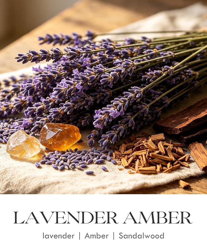 AOOVOO Lavender Amber Wickless Candle - Image 4