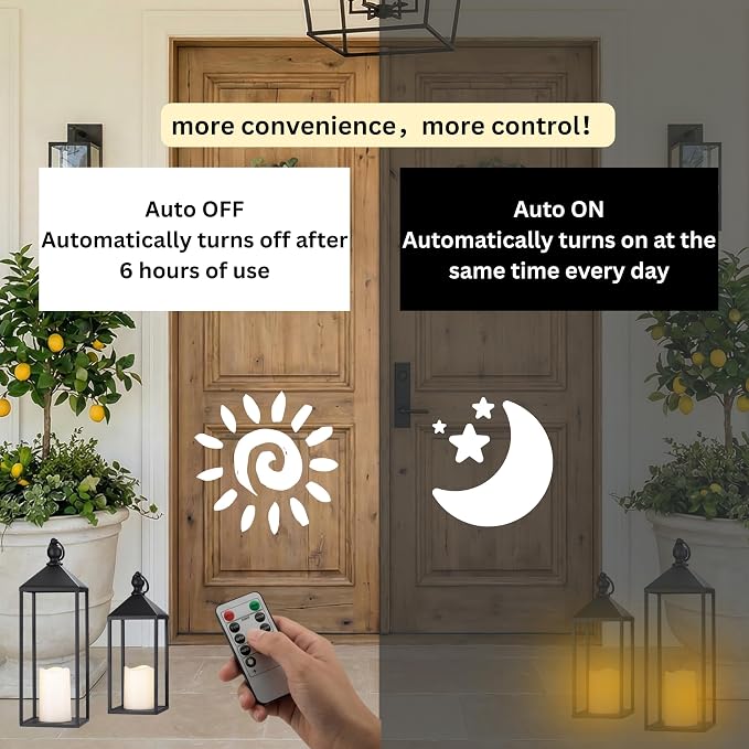Perfnique Decorative Lanterns for Indoor & Outdoor, Farmhouse Modern Decor for - Image 6