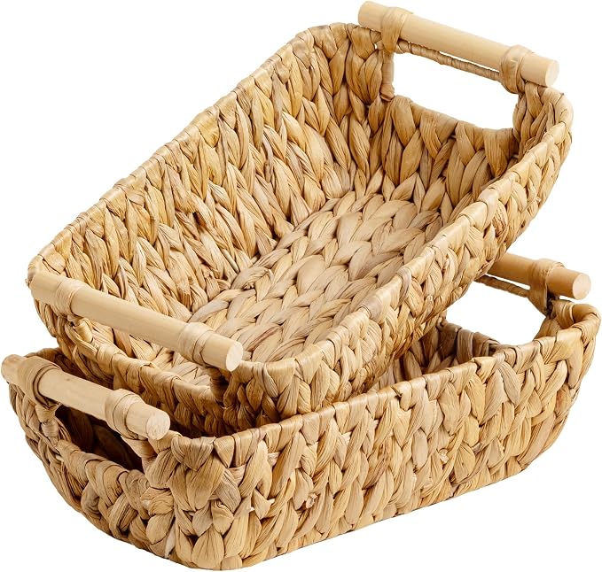 StorageWorks Small Storage Basket, Seagrass Woven Basket by StorageWorks