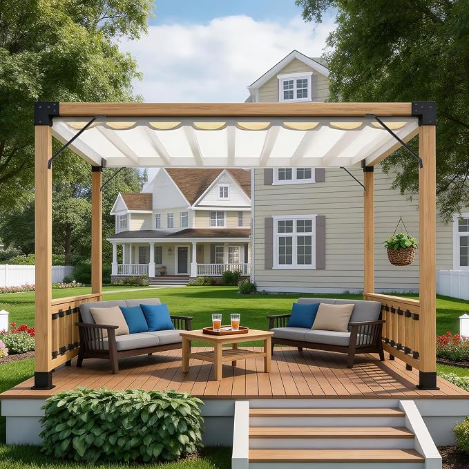 4 Pcs 4"x4" 3 Way Right Pergola Brackets | DIY Pergola Kit - Image 9