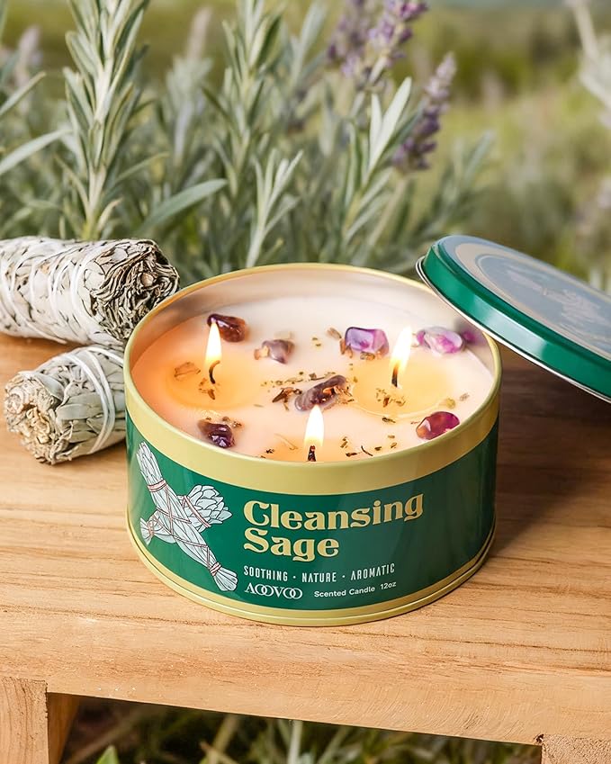 AOOVOO Sage Candle for Cleansing - Image 6