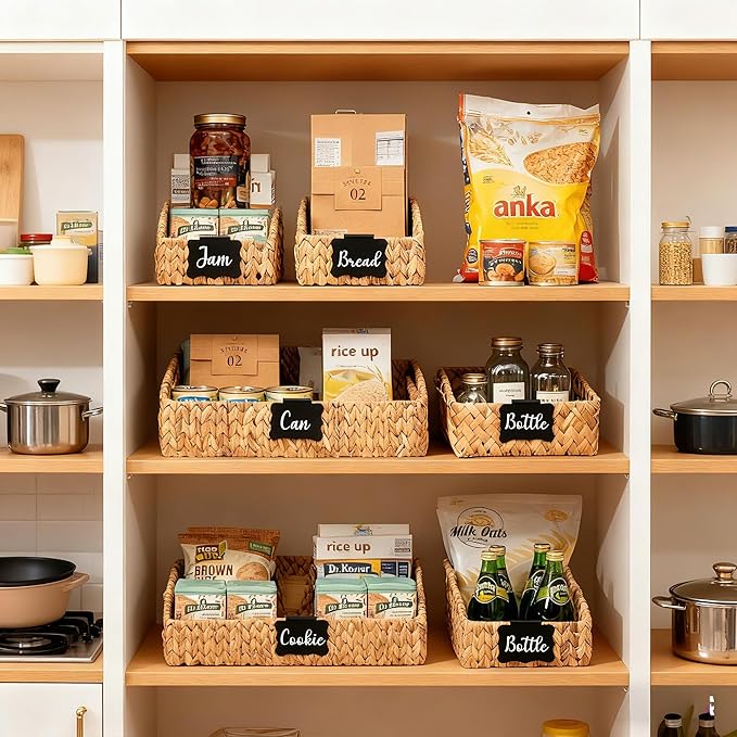Wicker Baskets for Organizing, Pantry Baskets - Image 4