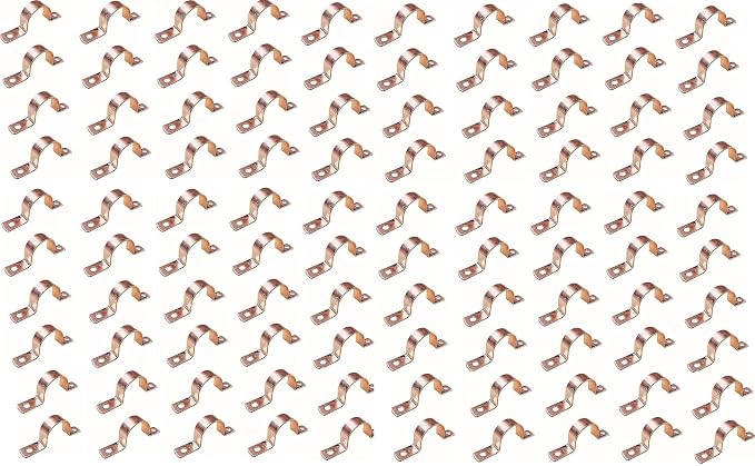 EZ-FLUID 1" Genuine Real Copper Pipe Strap Clamp Hanger by EZ-FLUIDPlumbingProducts