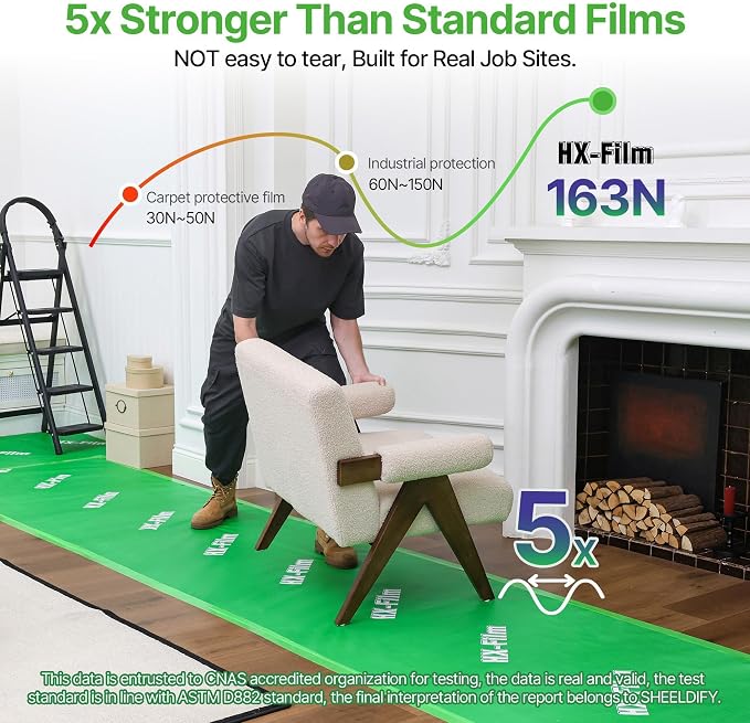 39" x 200' Heavy-Duty Floor Protection | Construction Grade Carpet Protector | - Image 5