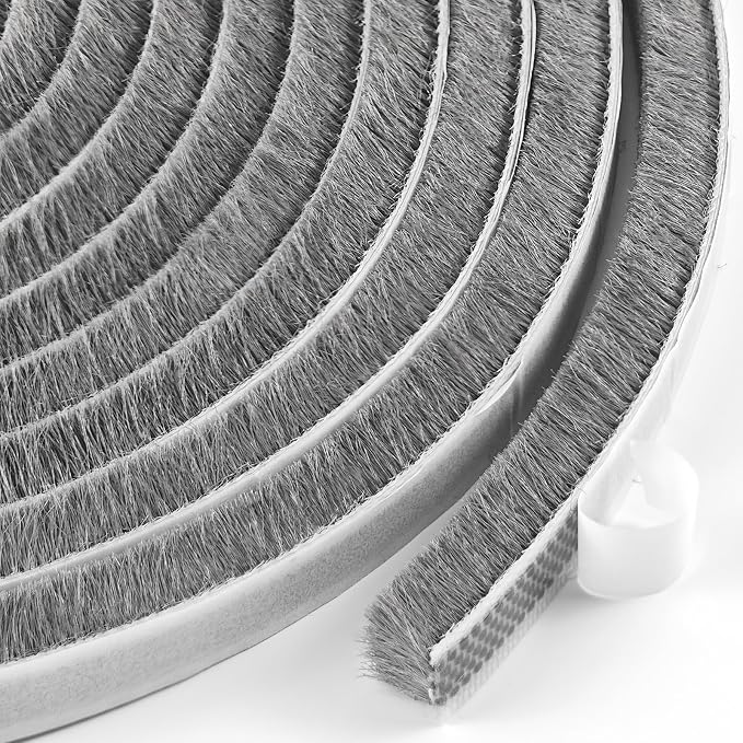 Topivers Weather Stripping Door Seal, 0.35 in x 0.35 in x 16.5 Ft | Strong by Topiverse