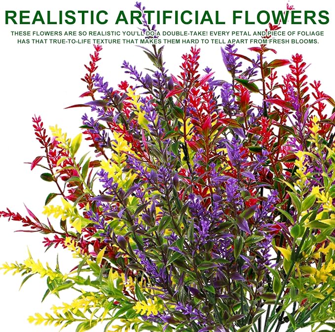 TURNMEON 20 Bundles Artificial Flowers - Image 5