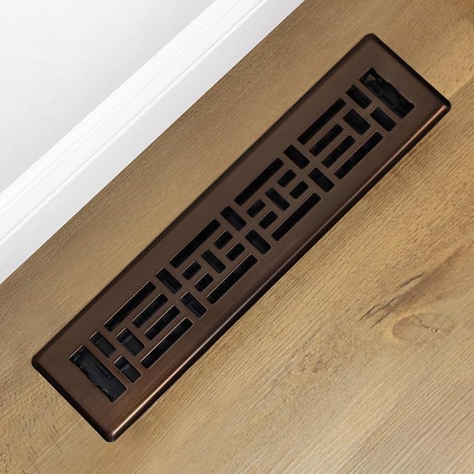 Decor Grates AJH214-RB Oriental Floor Register, 2x14 Inches, Rubbed Bronze - Image 11