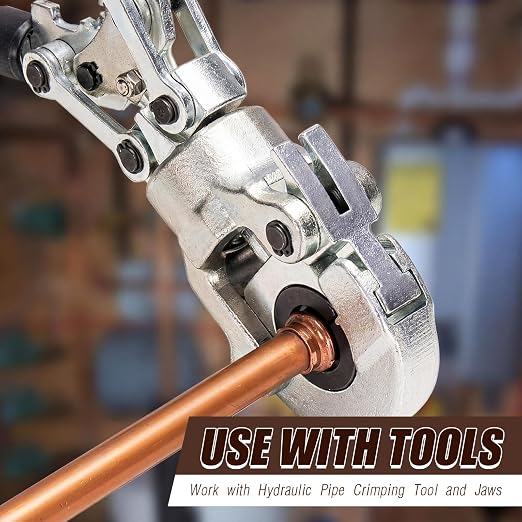 Therwen 15 Pcs Copper Pipe Press Fittings, 3/4 Inch Coupling - Image 4