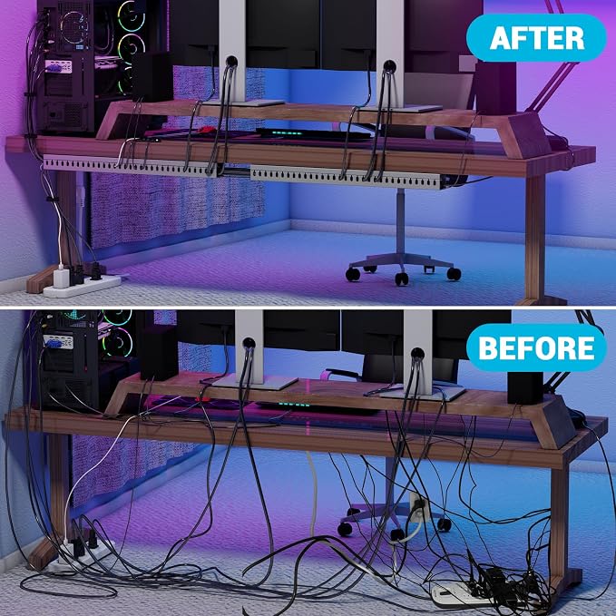 Open Slot Wire Duct Kit, 125.6" Server Rack Cable Management, Cable Management - Image 4