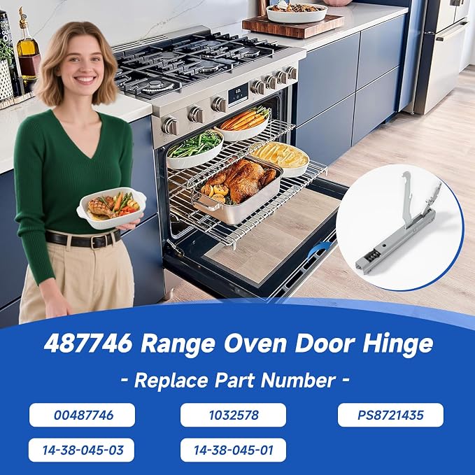 00487746 00414511 Oven Door Hinge | 00487746 Door Hinge Compatible - Image 4
