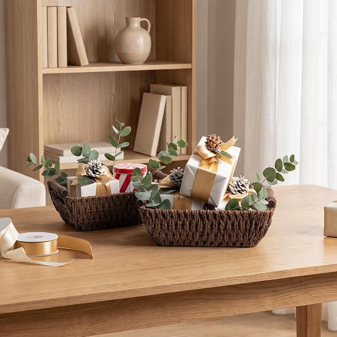 StorageWorks Small Baskets for Organizing, Woven Basket for Shelves | Wicker - Image 8