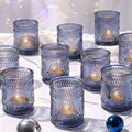 DEVI 24pcs Navy Blue Votive Candle Holders by DEVI