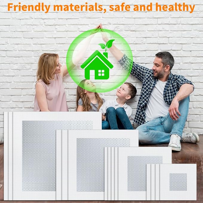 Wall Repair Patch Kit, 15 Pieces Aluminum Self-Adhesive Mesh Repair Patches - Image 7