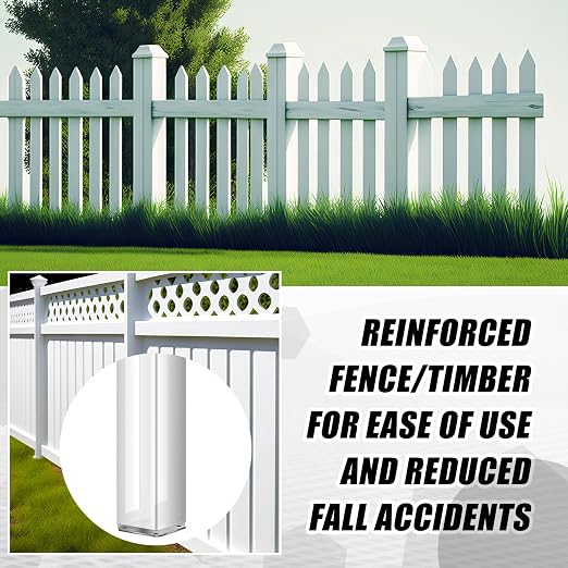 2 Sets 5" X 5" X 24" Vinyl Fence Concrete Post - Image 5