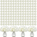 Auihiay 404Pcs White Hydrangea Artificial Flowers Bulk, Silk Fake Hydrangea | by Auihiay