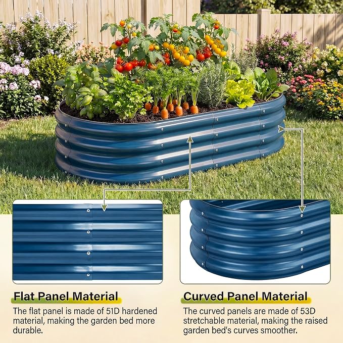 Land Guard 2 Pcs 6ft Metal Raised Garden Bed - Image 5