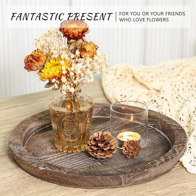 SUPMIND Glass Bud Vases Set of 5, Small Gold Amber Flower Vases in Bulk | Mini - Image 5